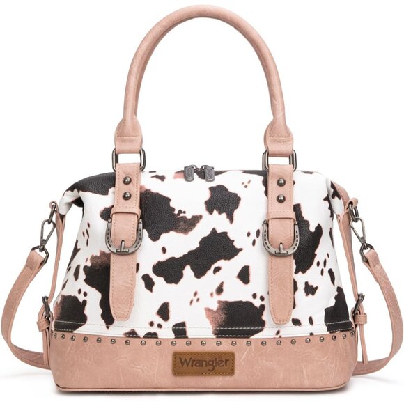 Women's Pink Detachable Satchel Strap Hobo Shoulder Barrel Doctor Hand Bag - Picture 1 of 6